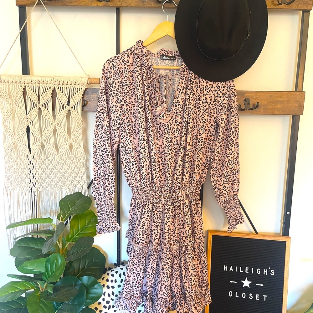 Chic Me Ruffled Rutched Dress